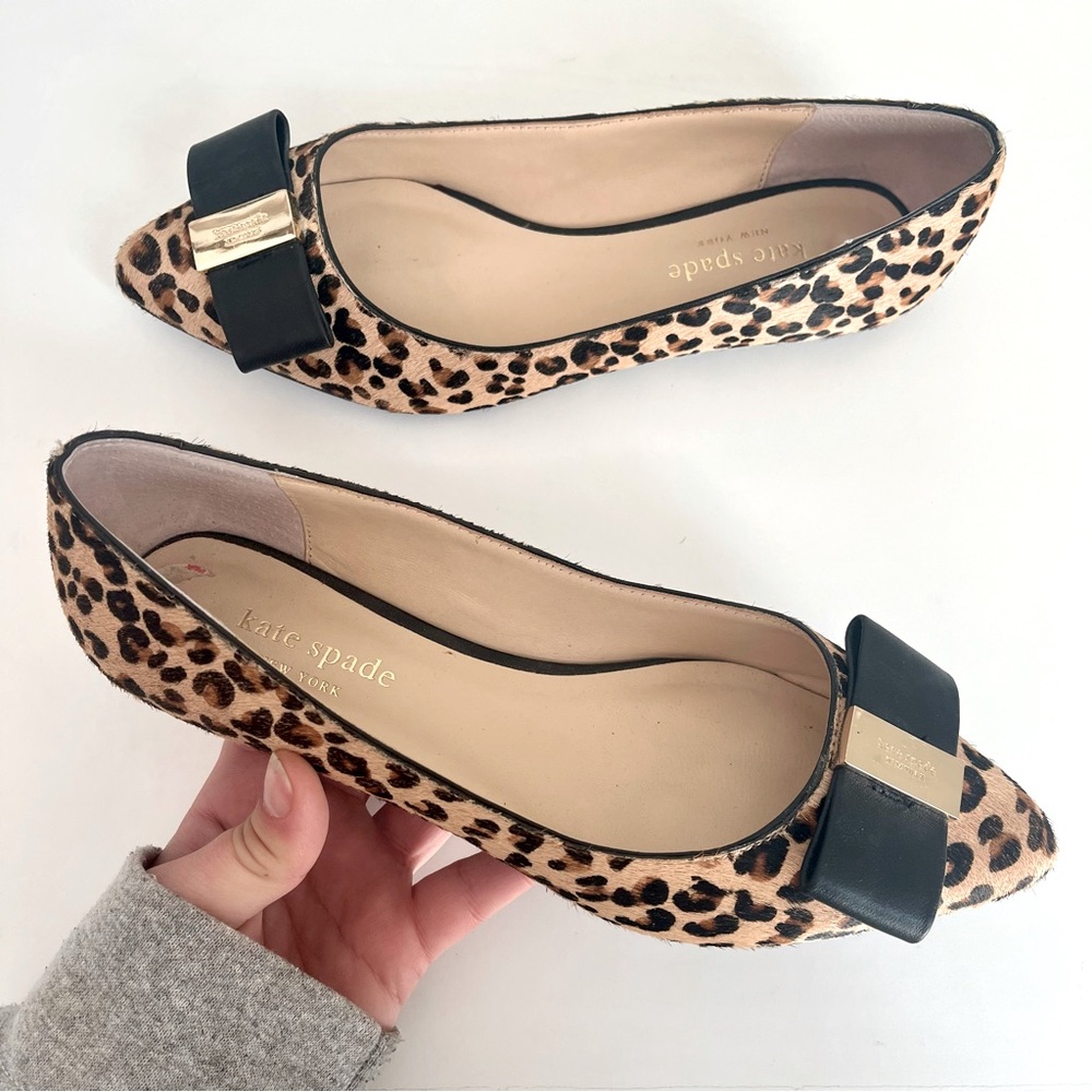 Kate Spade Leopard Print Norah Flats Size 6